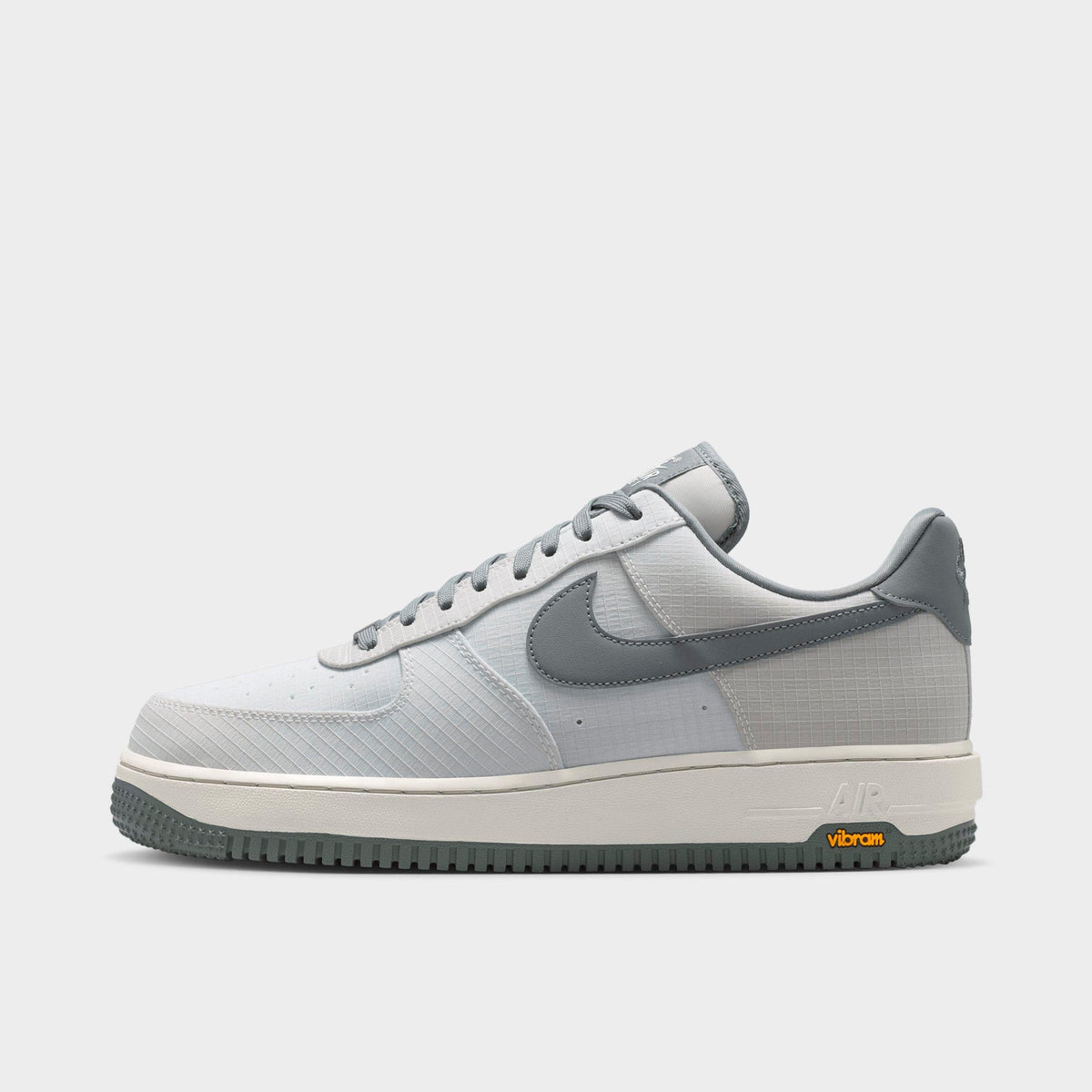 Men's Nike Air Force 1 '07 LX Vibram Casual Shoes - Summit White/Light Bone/Speed Yellow/Smoke Grey
