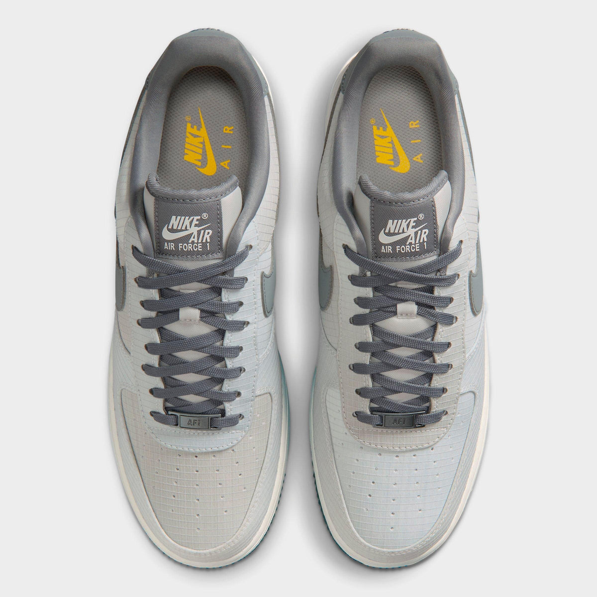 Men's Nike Air Force 1 '07 LX Vibram Casual Shoes - Summit White/Light Bone/Speed Yellow/Smoke Grey - view 5