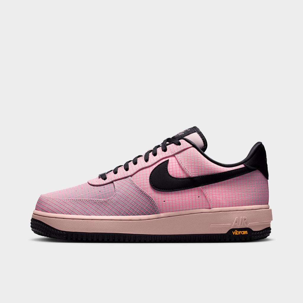 Men's Nike Air Force 1 '07 LX Vibram Casual Shoes - Silt Red/Light Violet Ore/Speed Yellow/Black