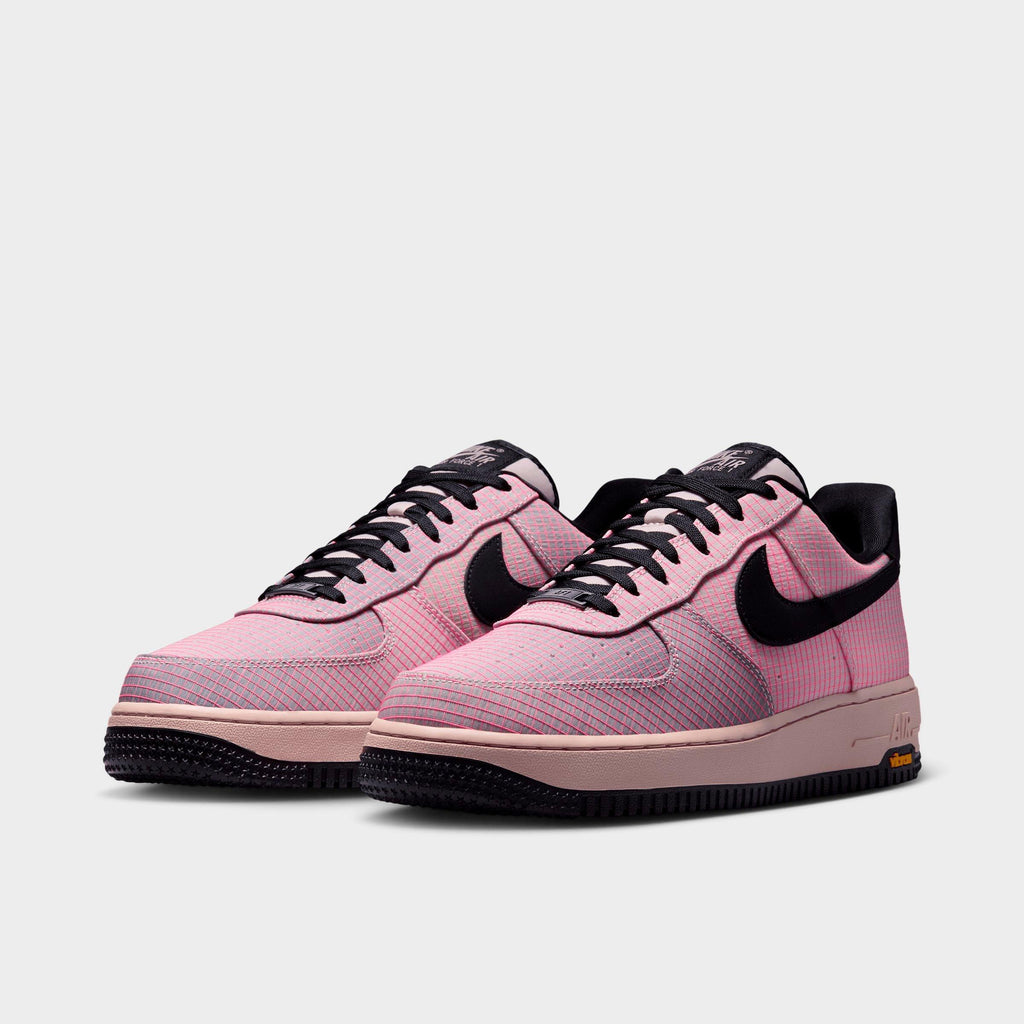 Men's Nike Air Force 1 '07 LX Vibram Casual Shoes - Silt Red/Light Violet Ore/Speed Yellow/Black - view 2