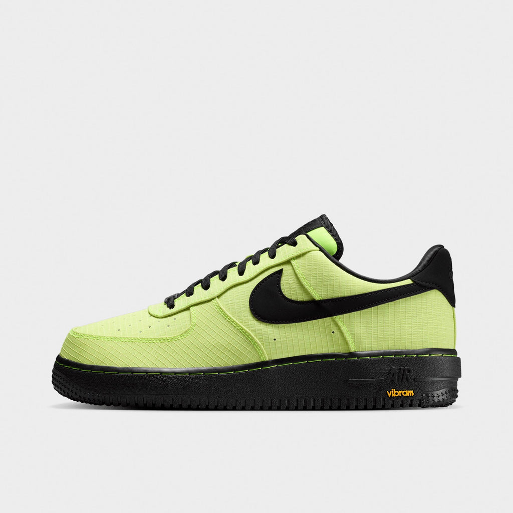 Men's Nike Air Force 1 '07 LX Vibram Casual Shoes - Volt/Black/Speed Yellow/Black