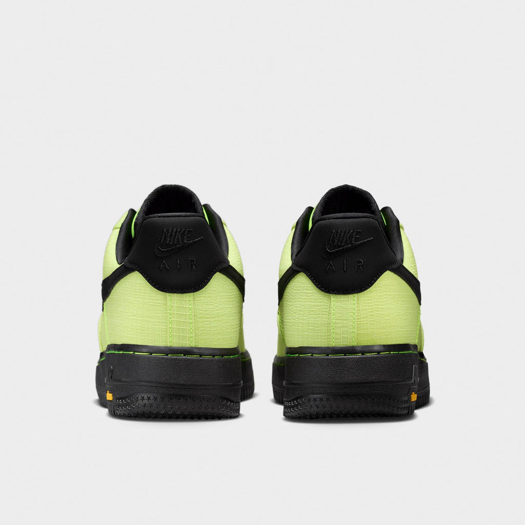 Men's Nike Air Force 1 '07 LX Vibram Casual Shoes - Volt/Black/Speed Yellow/Black - view 4