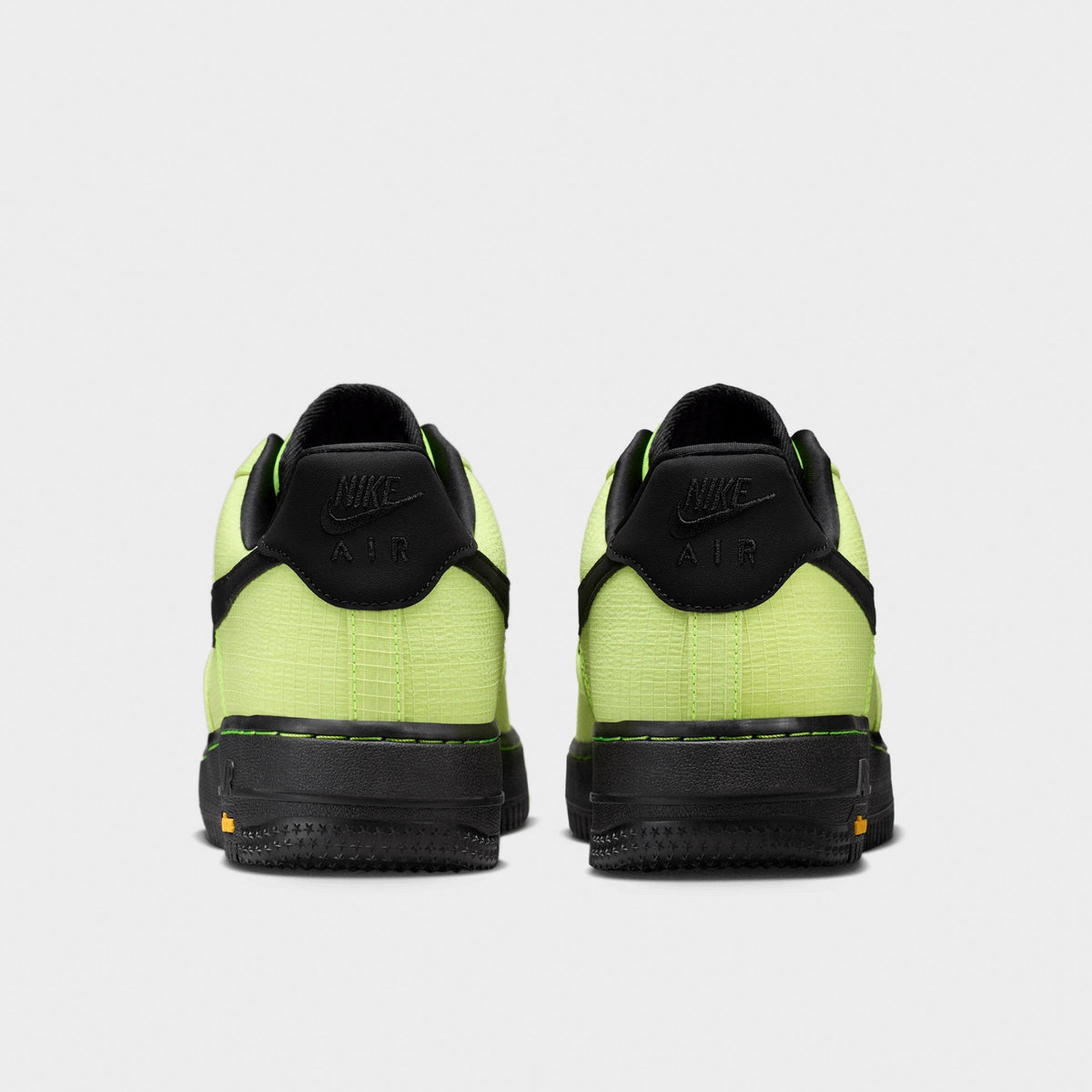 Men's Nike Air Force 1 '07 LX Vibram Casual Shoes - Volt/Black/Speed Yellow/Black - view 4