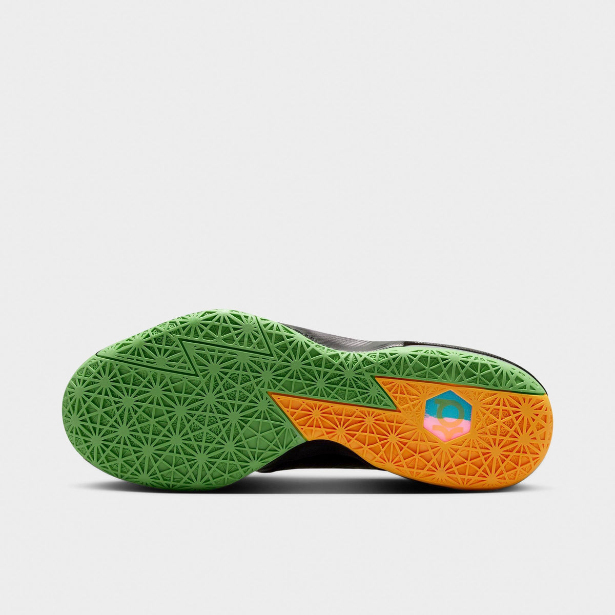 Men's Nike KD 6 Basketball Shoes - Black/Multi-Color/Light Lucid Green - view 6