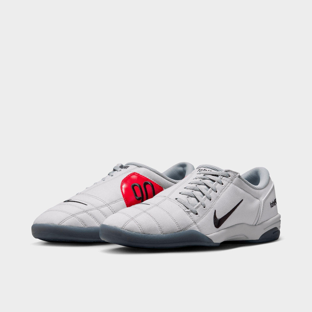 Men's Nike Total 90 Premium Casual Shoes - Light Smoke Grey/University Red/Photon Dust/Black - view 2