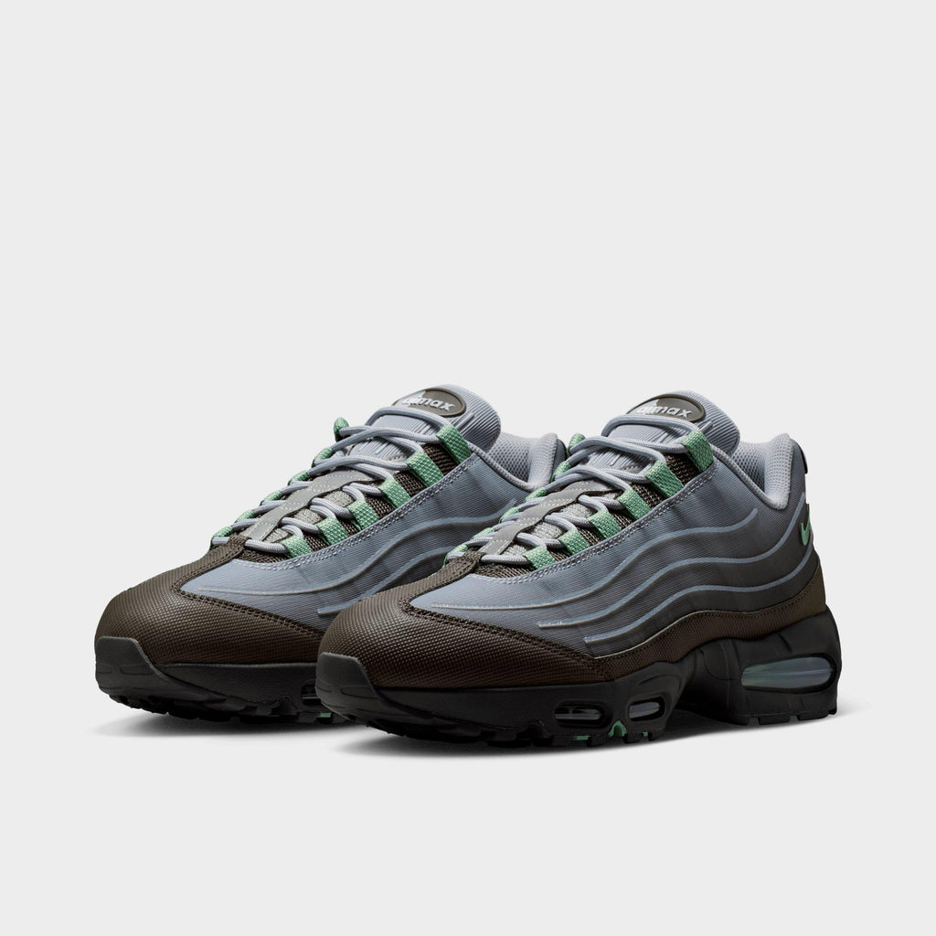 Men's Nike Air Max 95 Big Bubble Tech Casual Shoes - Medium Ash/Wolf Grey/Metallic Silver/Steam - view 2