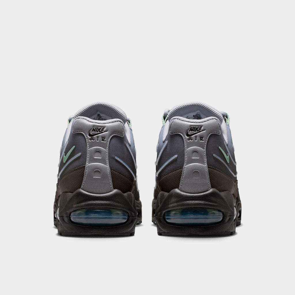 Men's Nike Air Max 95 Big Bubble Tech Casual Shoes - Medium Ash/Wolf Grey/Metallic Silver/Steam - view 4
