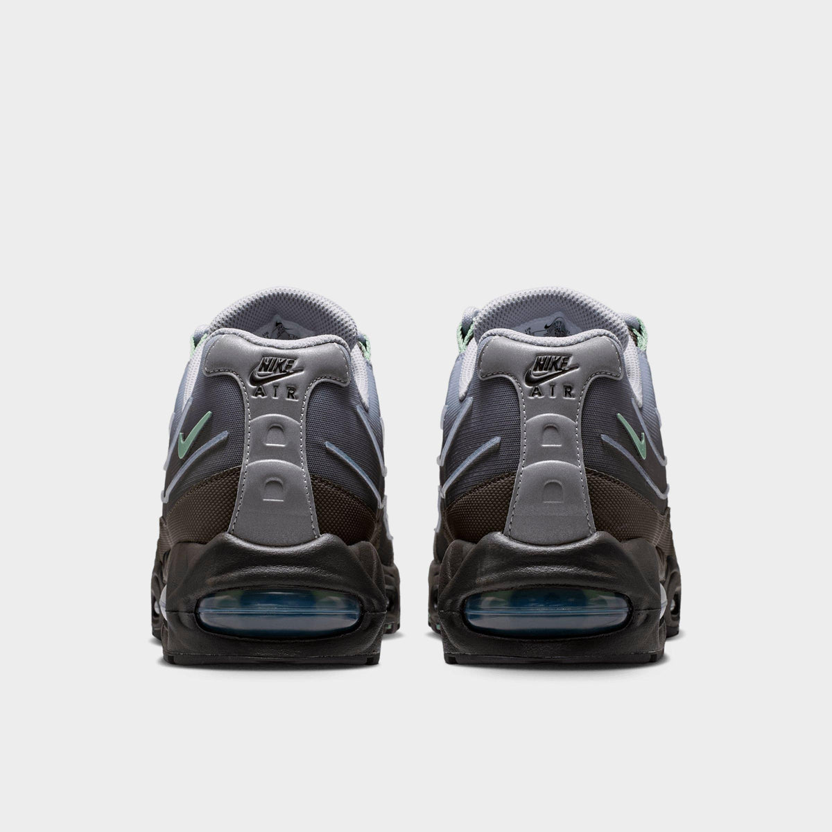 Men's Nike Air Max 95 Big Bubble Tech Casual Shoes - Medium Ash/Wolf Grey/Metallic Silver/Steam - view 4