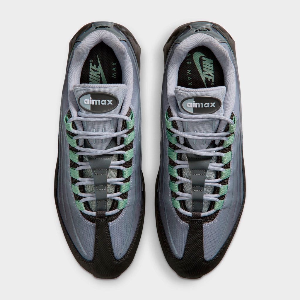 Men's Nike Air Max 95 Big Bubble Tech Casual Shoes - Medium Ash/Wolf Grey/Metallic Silver/Steam - view 5