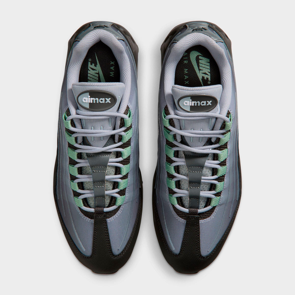 Men's Nike Air Max 95 Big Bubble Tech Casual Shoes - Medium Ash/Wolf Grey/Metallic Silver/Steam - view 5