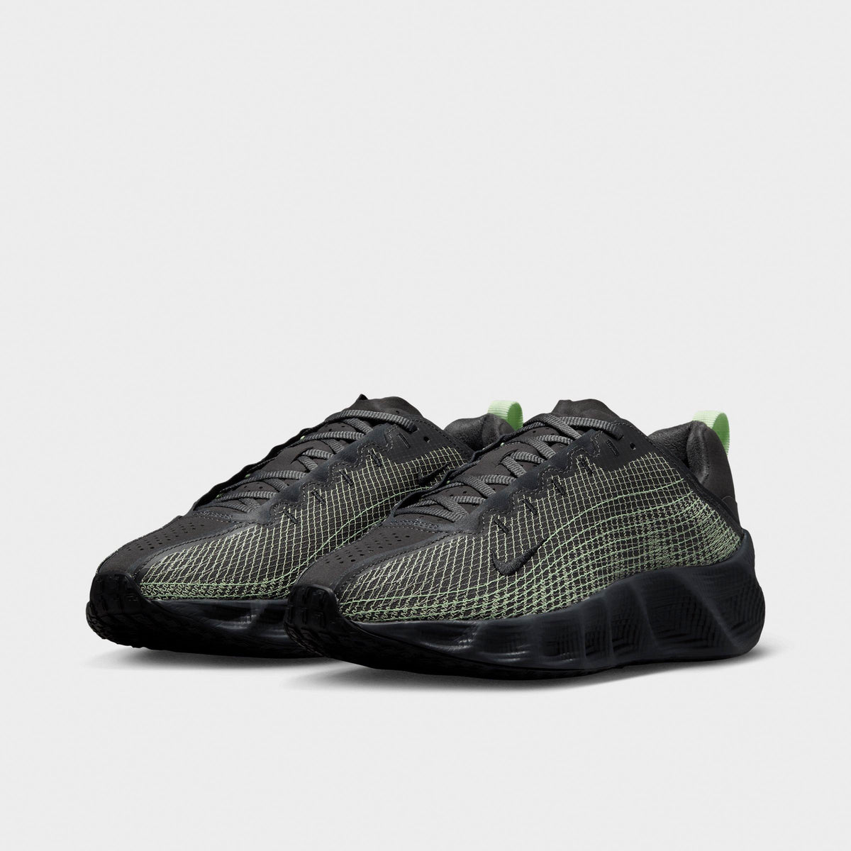 Men's Nike Ava Rover Premium Casual Shoes - Dark Smoke Grey/Smoke Grey/Light Liquid Lime/Black - view 2