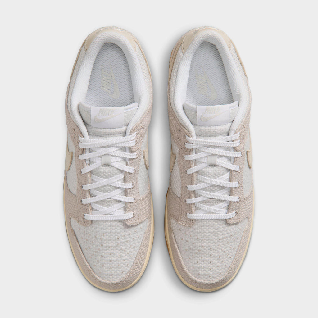 Men's Nike Dunk Low Retro SE Casual Shoes - Moon Particle/Photon Dust/Coconut Milk/White - view 5