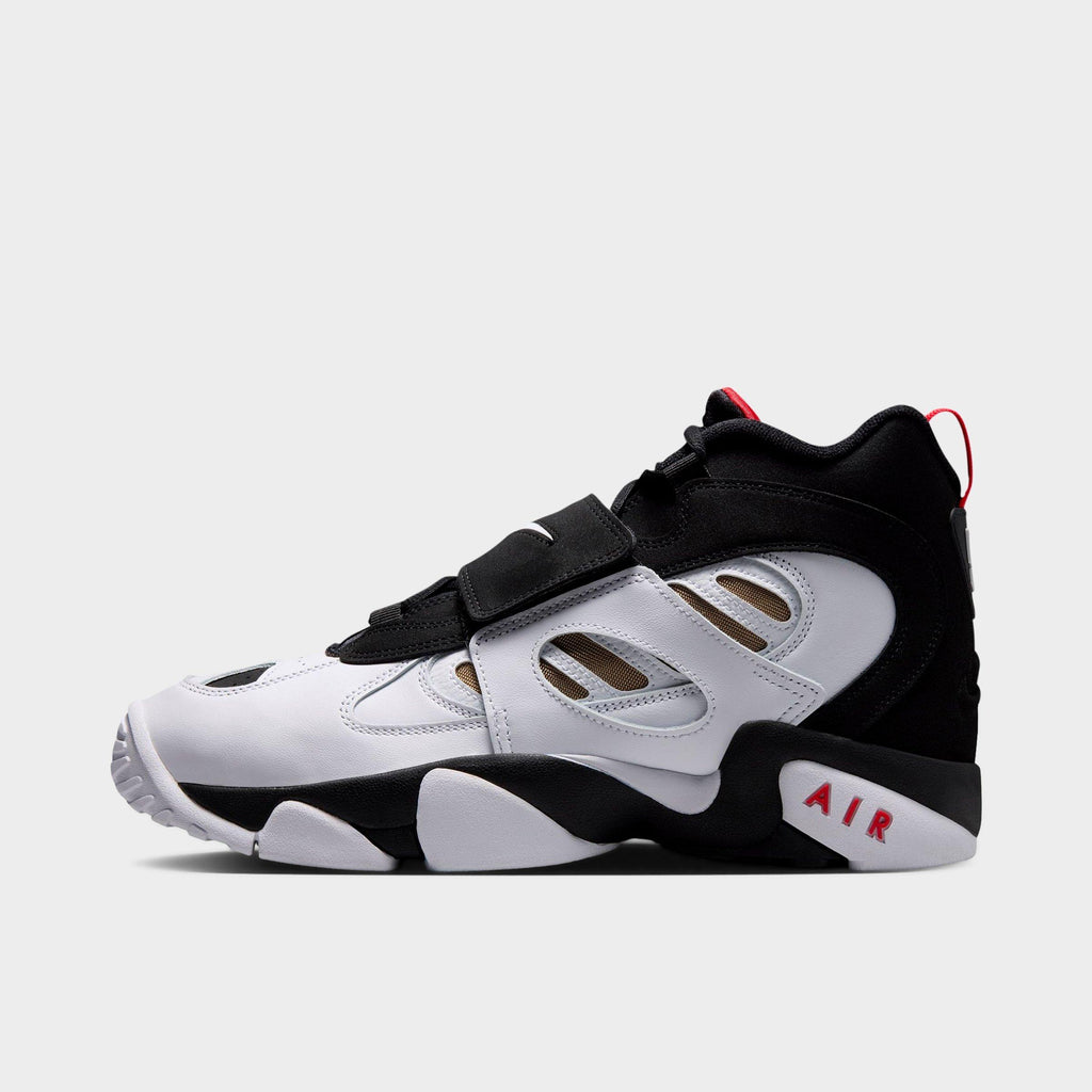 Men's Nike Air Diamond Turf 2 Casual Shoes - Black/Fire Red/Metallic Gold/White