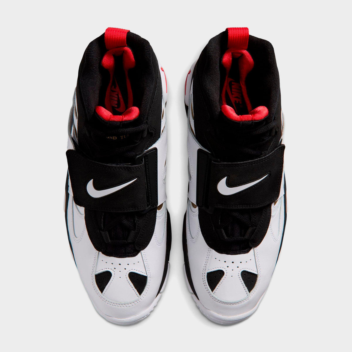 Men's Nike Air Diamond Turf 2 Casual Shoes - Black/Fire Red/Metallic Gold/White - view 5
