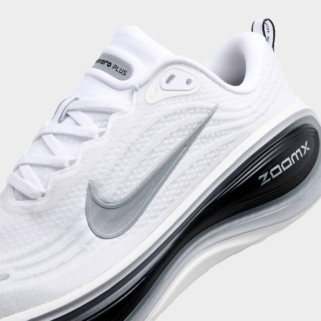 Men's Nike Vomero Plus Running Shoes - White/Black/Cool Grey/Metallic Silver - view 3
