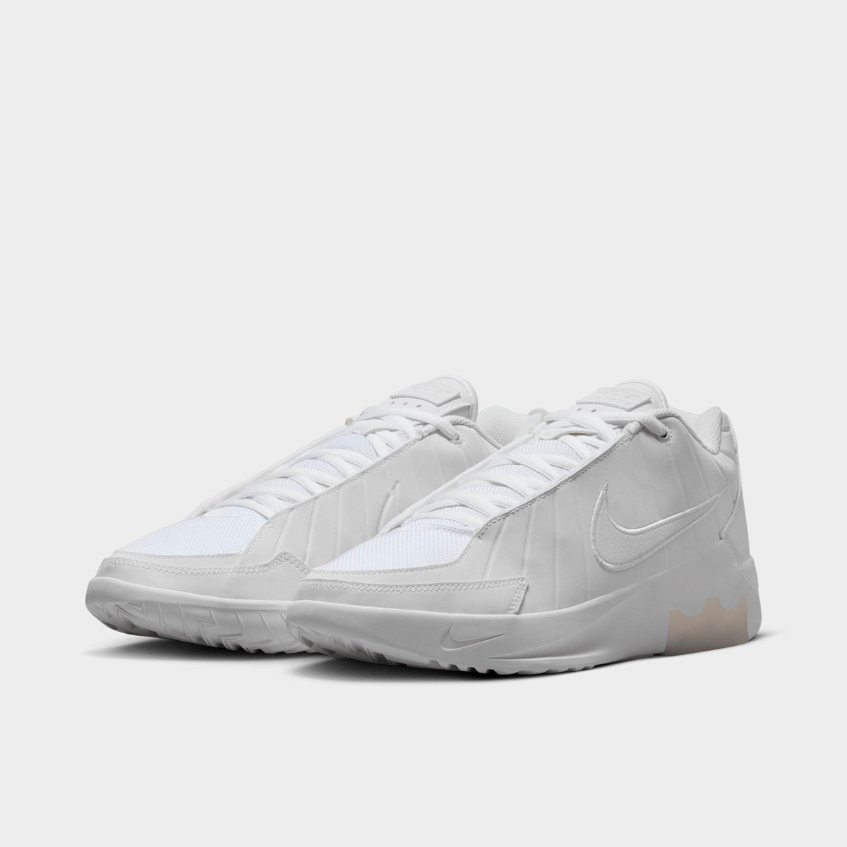 Men's Nike LeBron Witness 9 Basketball Shoes - White/Black/White - view 2
