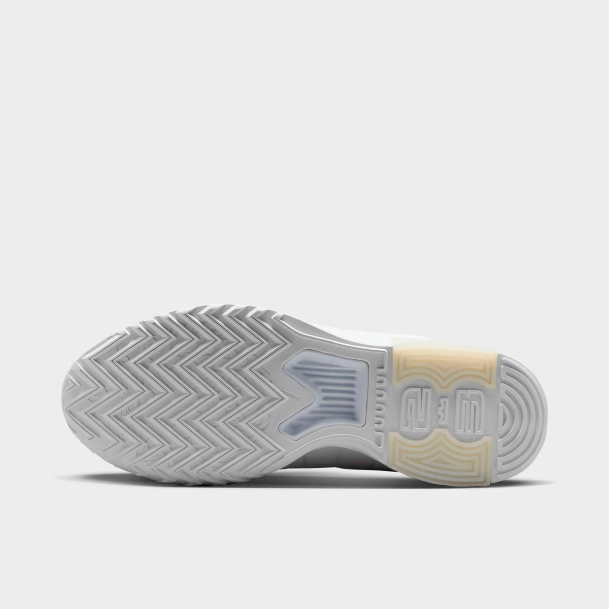 Men's Nike LeBron Witness 9 Basketball Shoes - White/Black/White - view 6
