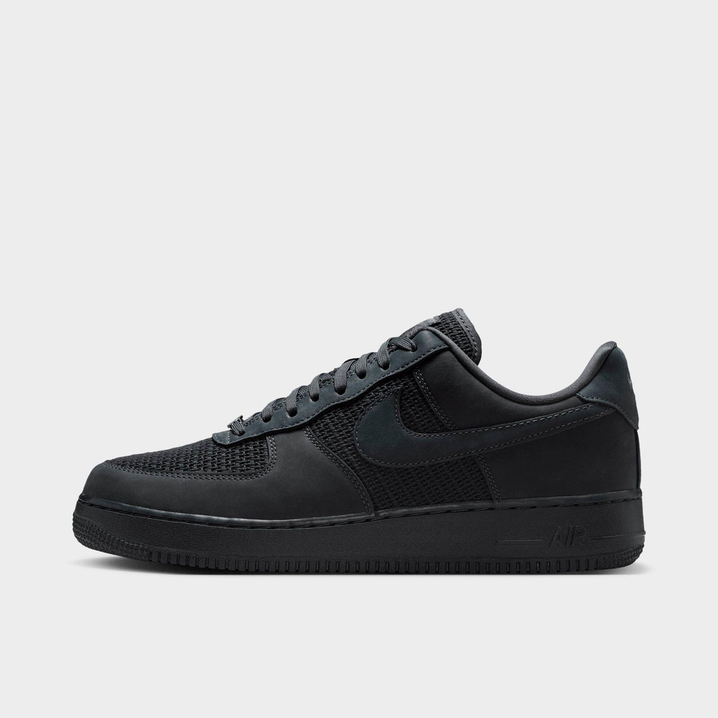 Men's Nike Air Force 1 '07 LV8 Woven Casual Shoes - Anthracite/Off Noir/Anthracite