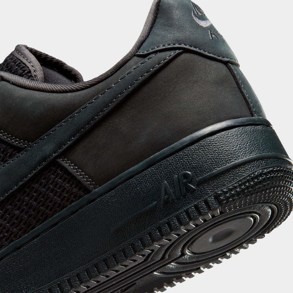 Men's Nike Air Force 1 '07 LV8 Woven Casual Shoes - Anthracite/Off Noir/Anthracite - view 3