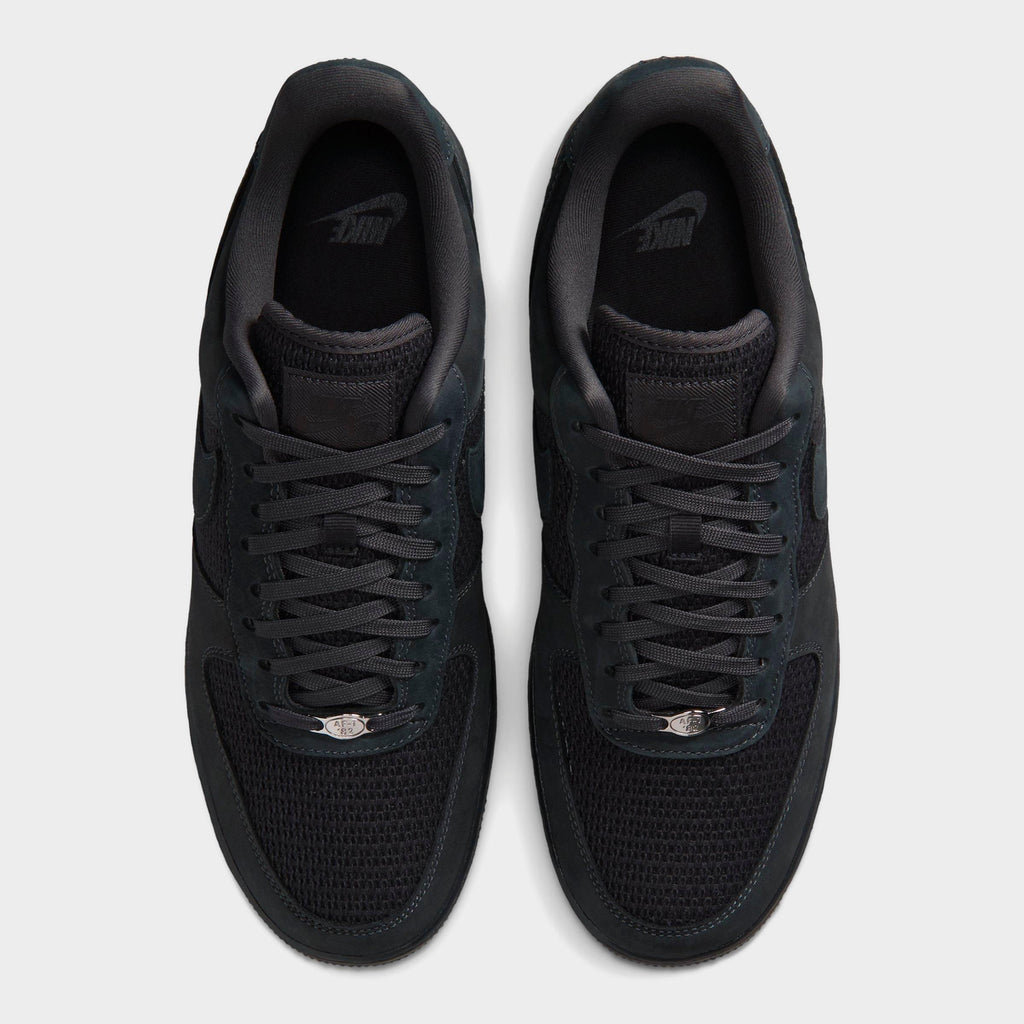Men's Nike Air Force 1 '07 LV8 Woven Casual Shoes - Anthracite/Off Noir/Anthracite - view 5