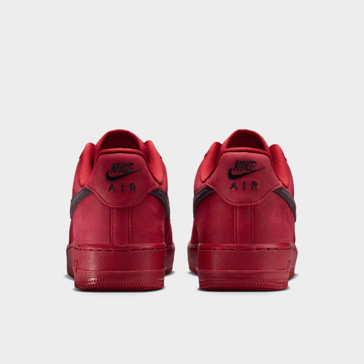 Men's Nike Air Force 1 '07 LV8 Woven Casual Shoes - Tough Red/Team Red/Metallic Silver - view 4