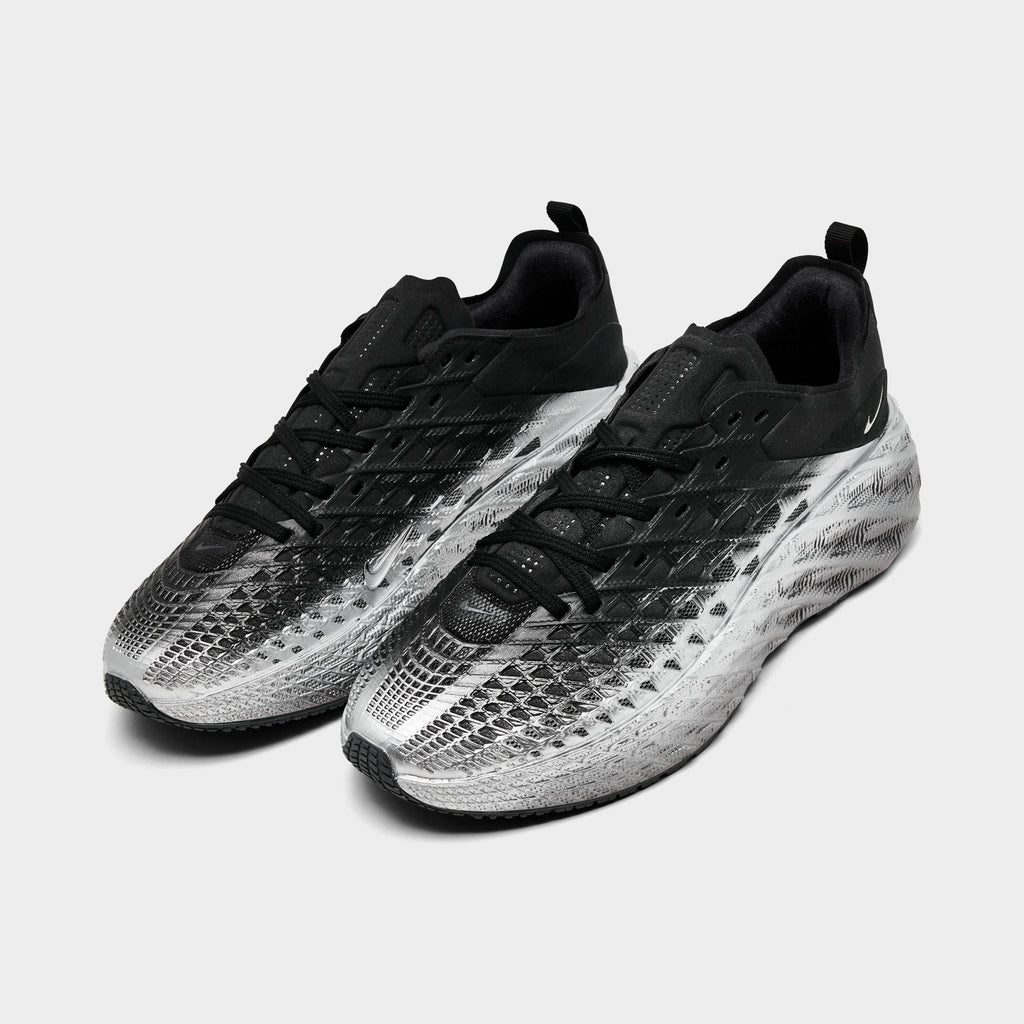 Men's Nike Ava Edge Casual Shoes - Black/Metallic Silver - view 2
