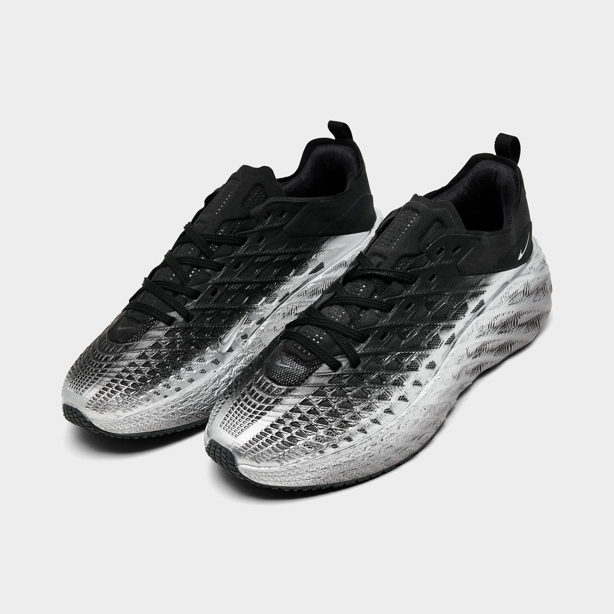 Men's Nike Ava Edge Casual Shoes - Black/Metallic Silver - view 2