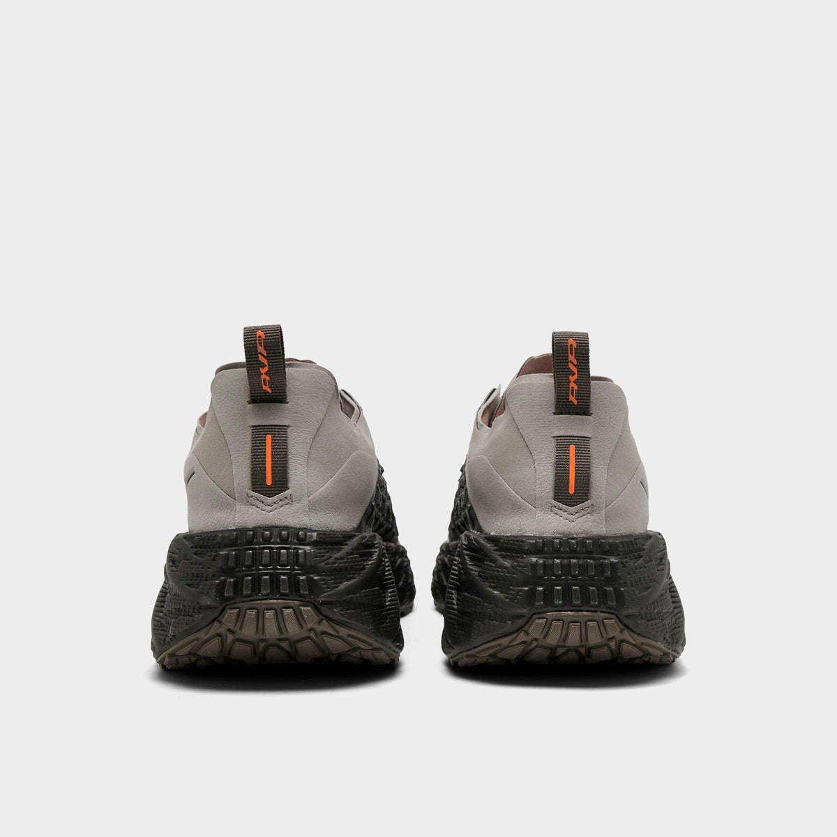 Men's Nike Ava Edge Casual Shoes - College Grey/Dark Smoke Grey/Total Orange/Black - view 4