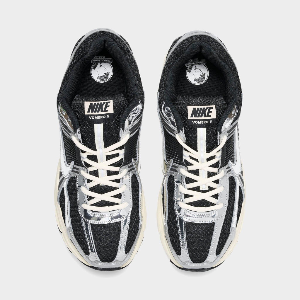 Men's Nike Zoom Vomero 5 Casual Shoes - Black/Metallic Silver/Coconut Milk/Chrome - view 5