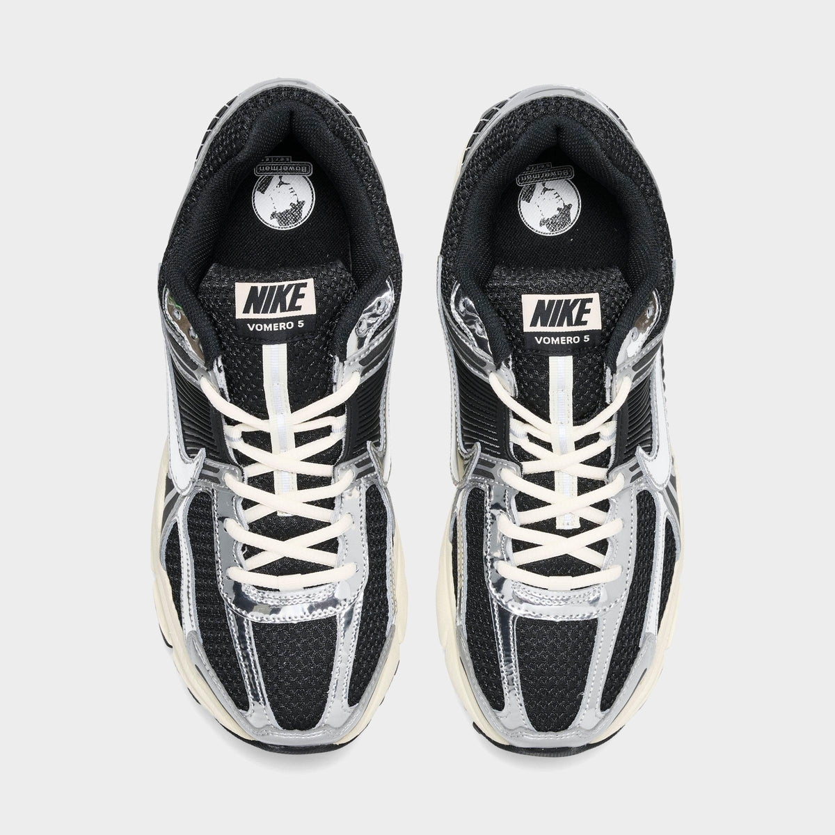 Men's Nike Zoom Vomero 5 Casual Shoes - Black/Metallic Silver/Coconut Milk/Chrome - view 5