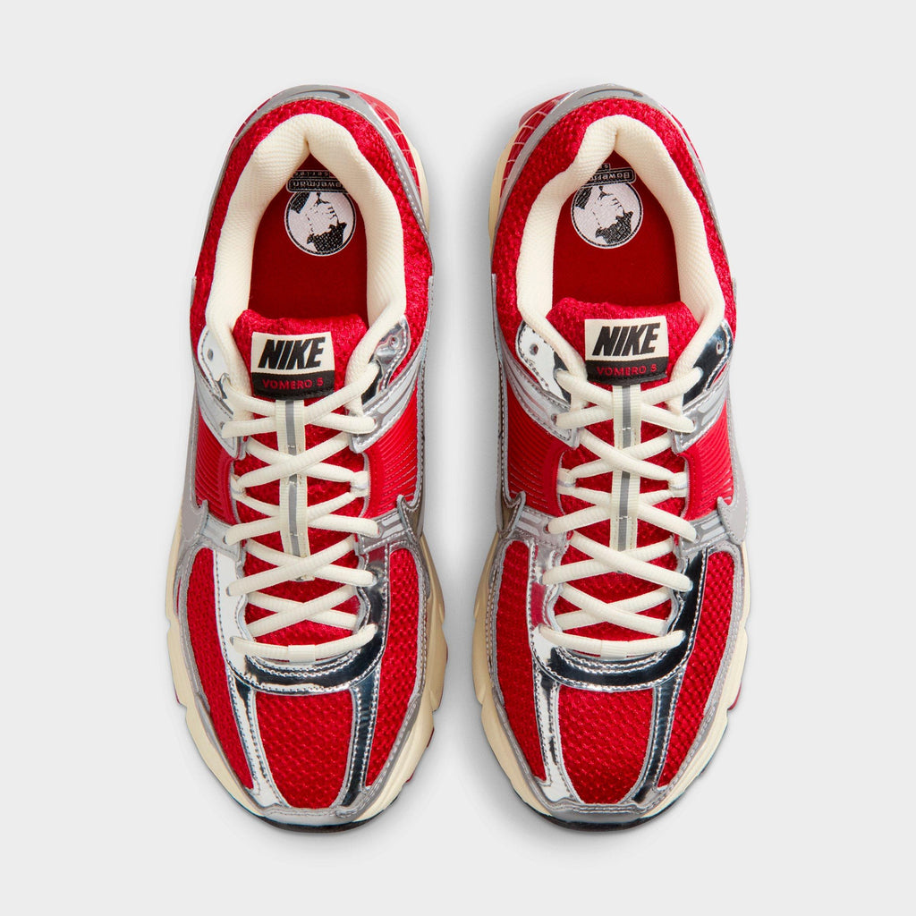 Men's Nike Zoom Vomero 5 Casual Shoes - Gym Red/Metallic Silver/Coconut Milk/Chrome - view 5