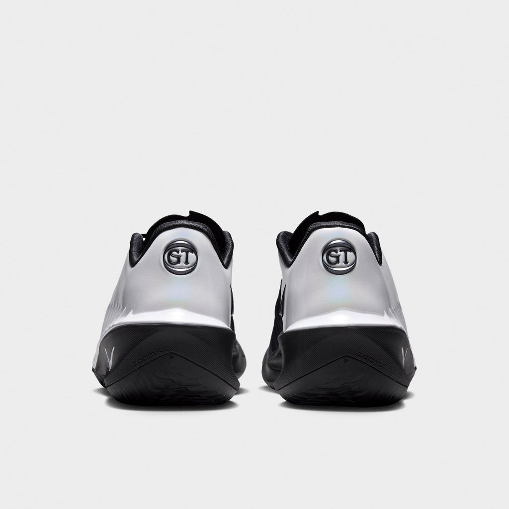 Men's Nike G.T. Cut 4 Basketball Shoes - White/Black/Metallic Silver - view 4