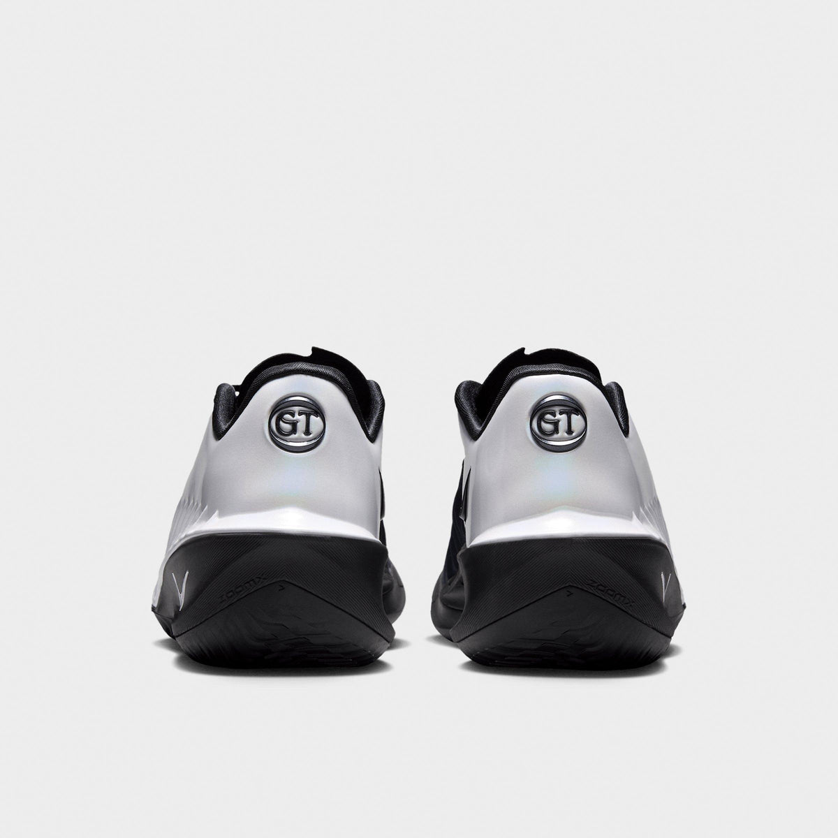 Men's Nike G.T. Cut 4 Basketball Shoes - White/Black/Metallic Silver - view 4
