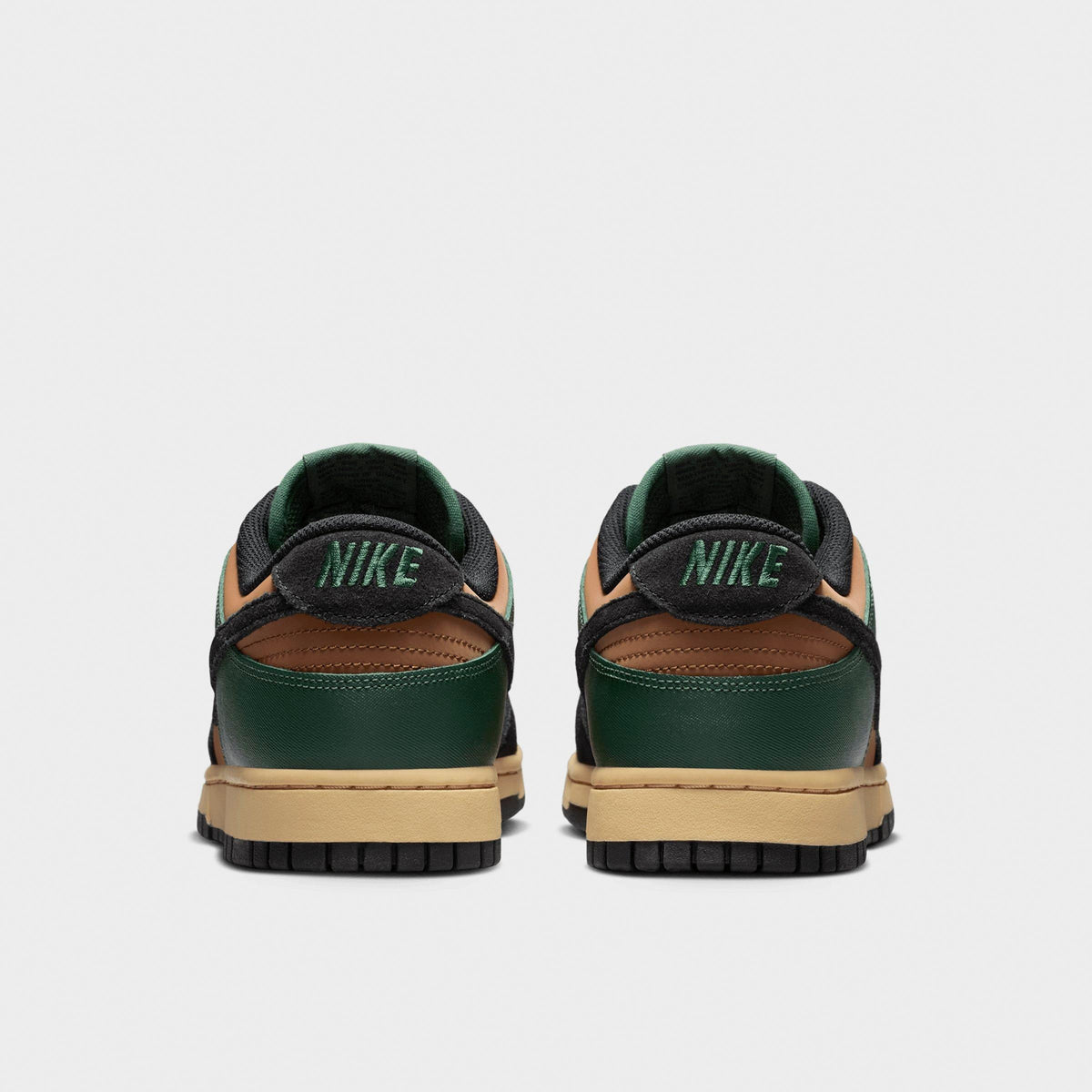 Men's Nike Dunk Low Retro Casual Shoes - Fir/Light British Tan/Sesame/Black - view 4