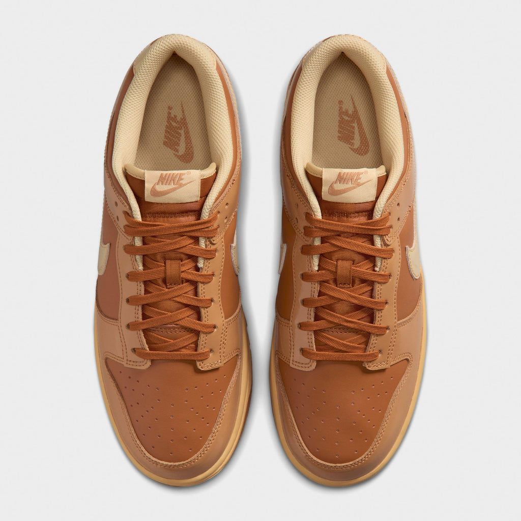 Men's Nike Dunk Low Retro Casual Shoes - Tawny/Flax/Twine/Sesame - view 5