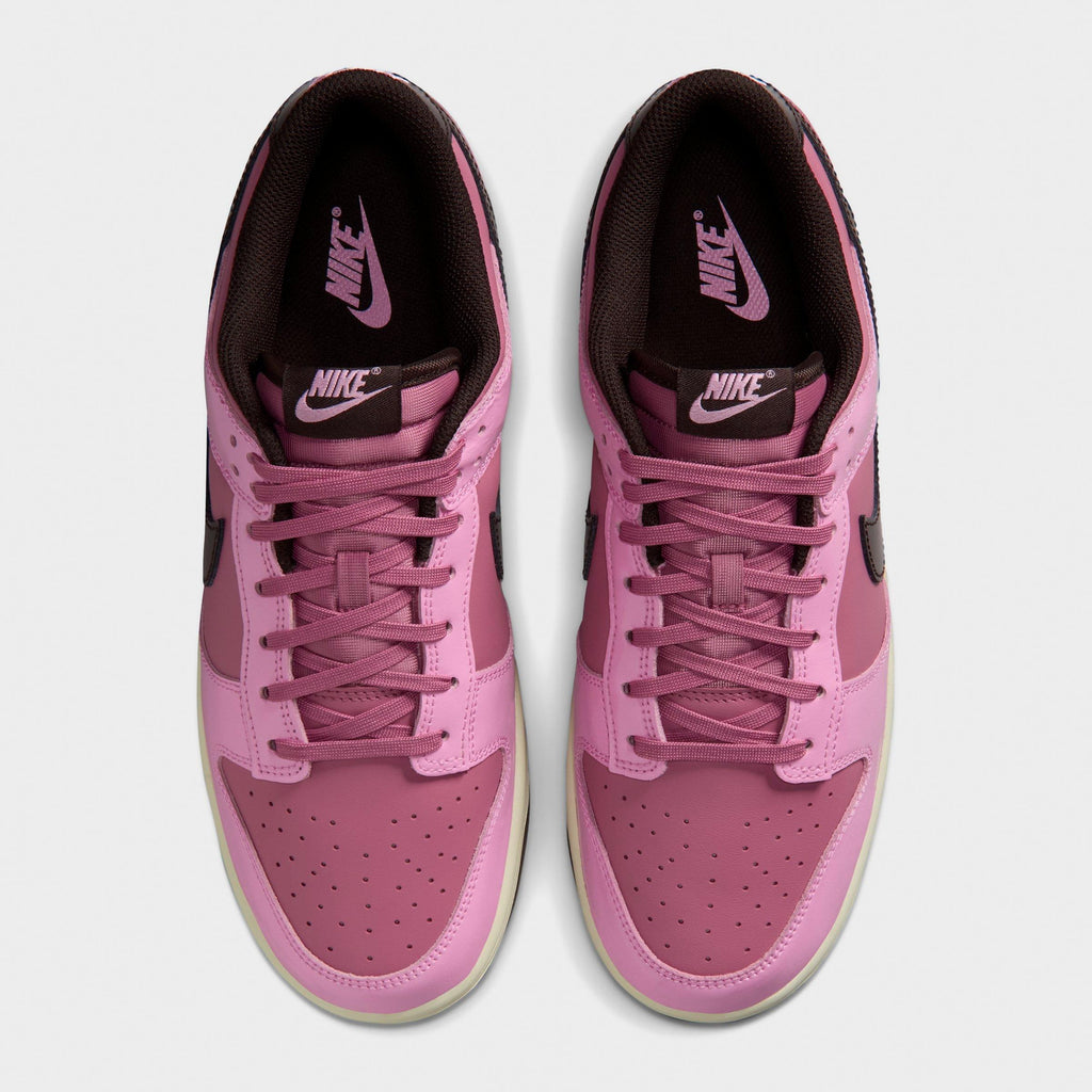 Men's Nike Dunk Low Retro Casual Shoes - Pink Rise/Elemental Pink/Beach/Velvet Brown - view 5