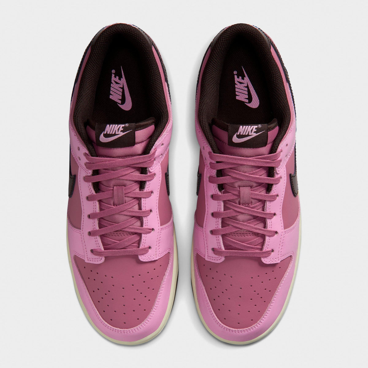 Men's Nike Dunk Low Retro Casual Shoes - Pink Rise/Elemental Pink/Beach/Velvet Brown - view 5