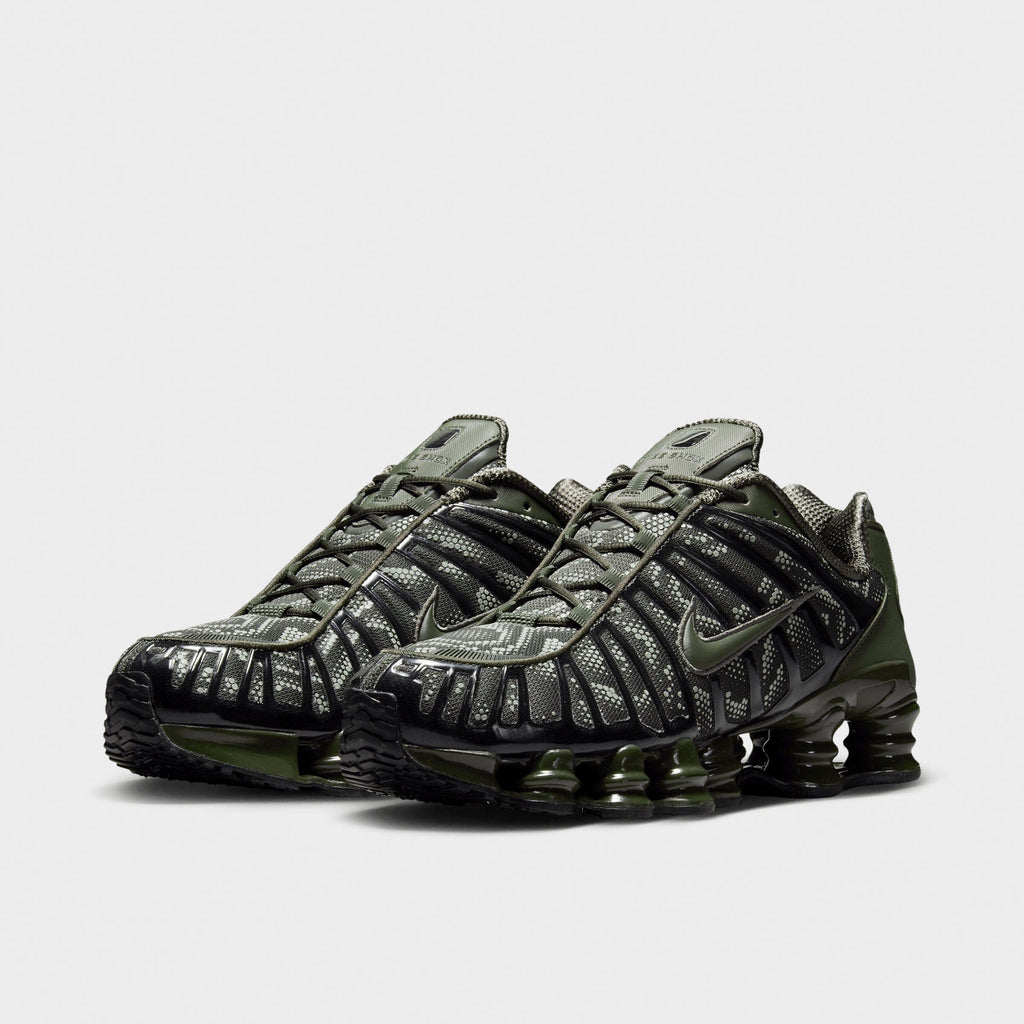 Men's Nike Shox TL Casual Shoes - Newsprint/Black/Newsprint - view 2