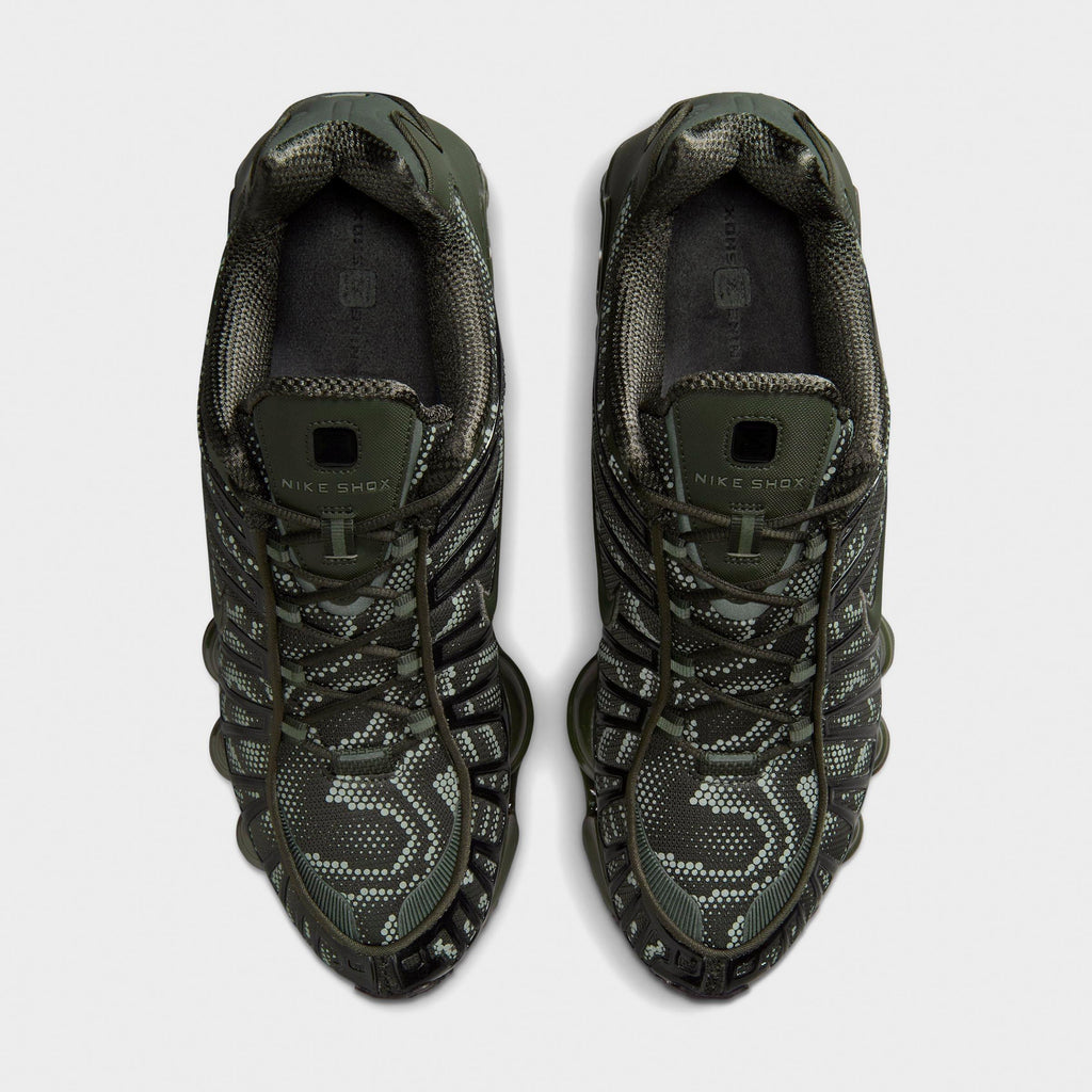 Men's Nike Shox TL Casual Shoes - Newsprint/Black/Newsprint - view 5