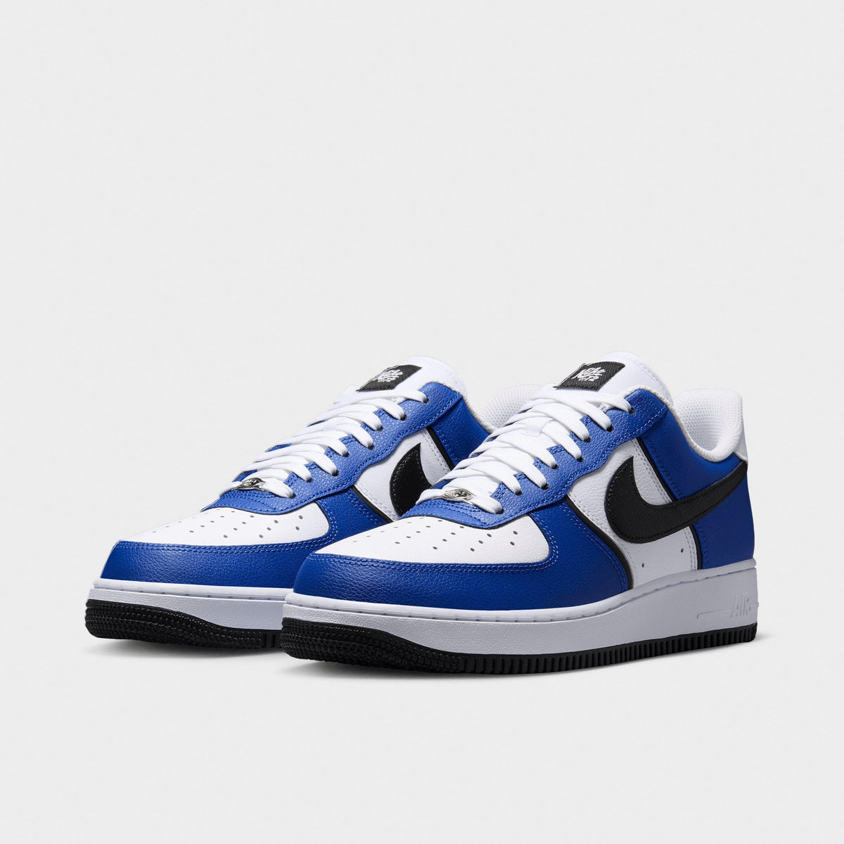 Men's Nike Air Force 1 '07 LV8 Sport Casual Shoes - Old Royal/White/Metallic Silver/Black - view 2