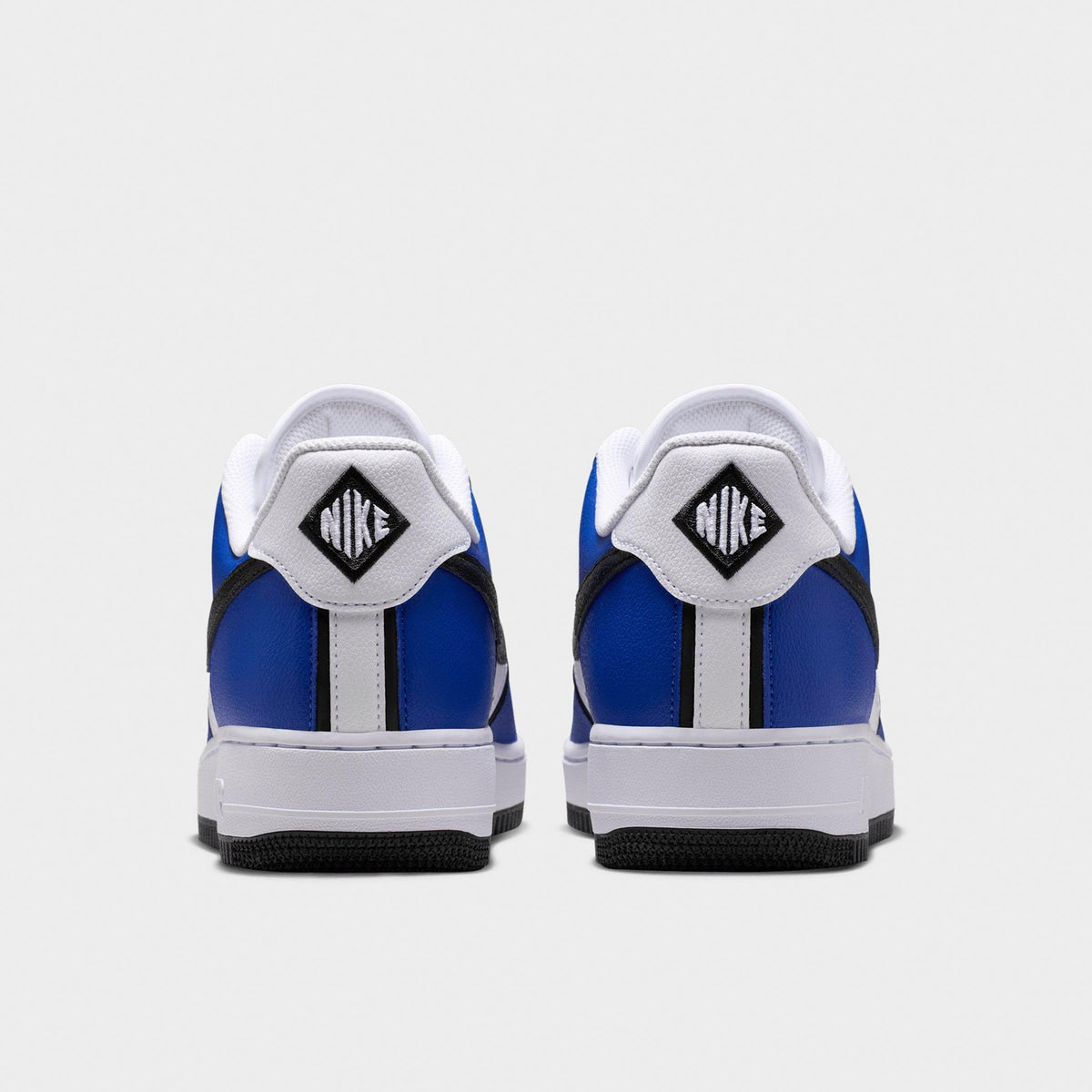 Men's Nike Air Force 1 '07 LV8 Sport Casual Shoes - Old Royal/White/Metallic Silver/Black - view 4