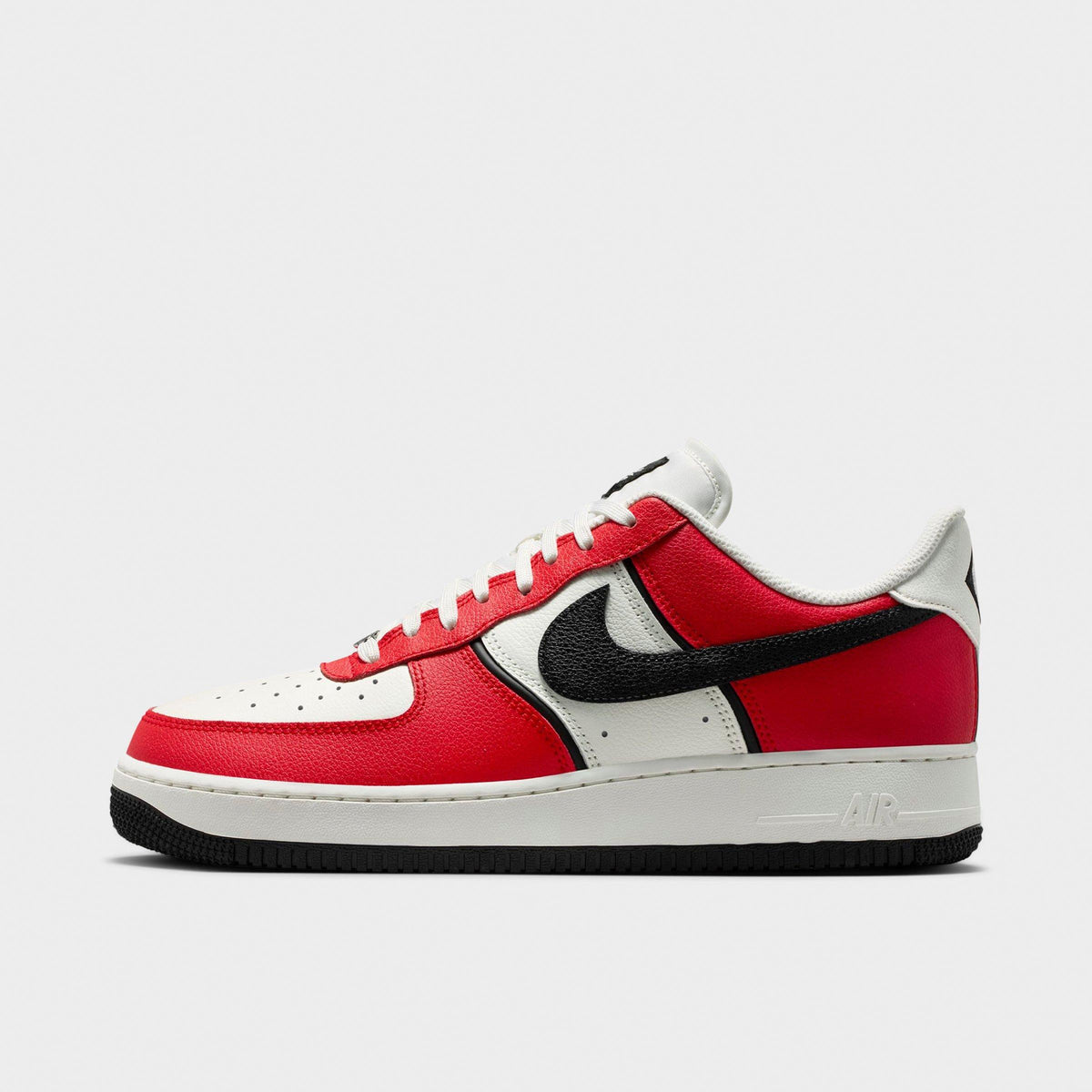 Men's Nike Air Force 1 '07 LV8 Sport Casual Shoes - University Red/Black/Sail