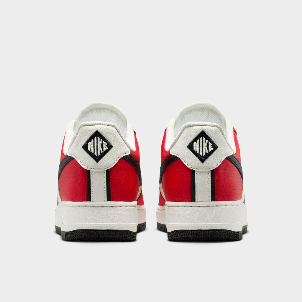 Men's Nike Air Force 1 '07 LV8 Sport Casual Shoes - University Red/Black/Sail - view 4