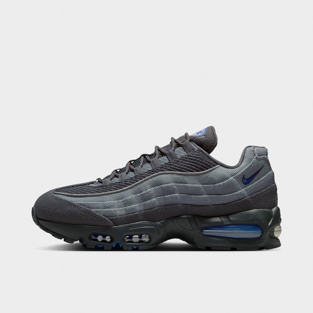 Men's Nike Air Max 95 Big Bubble Casual Shoes - Smoke Grey/Anthracite/Black/Racer Blue