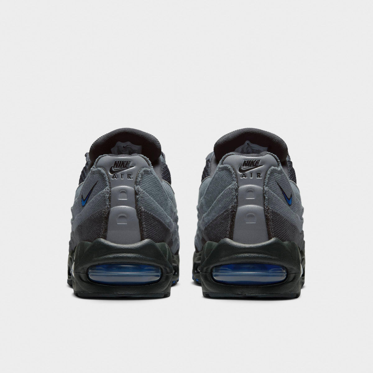 Men's Nike Air Max 95 Big Bubble Casual Shoes - Smoke Grey/Anthracite/Black/Racer Blue - view 4
