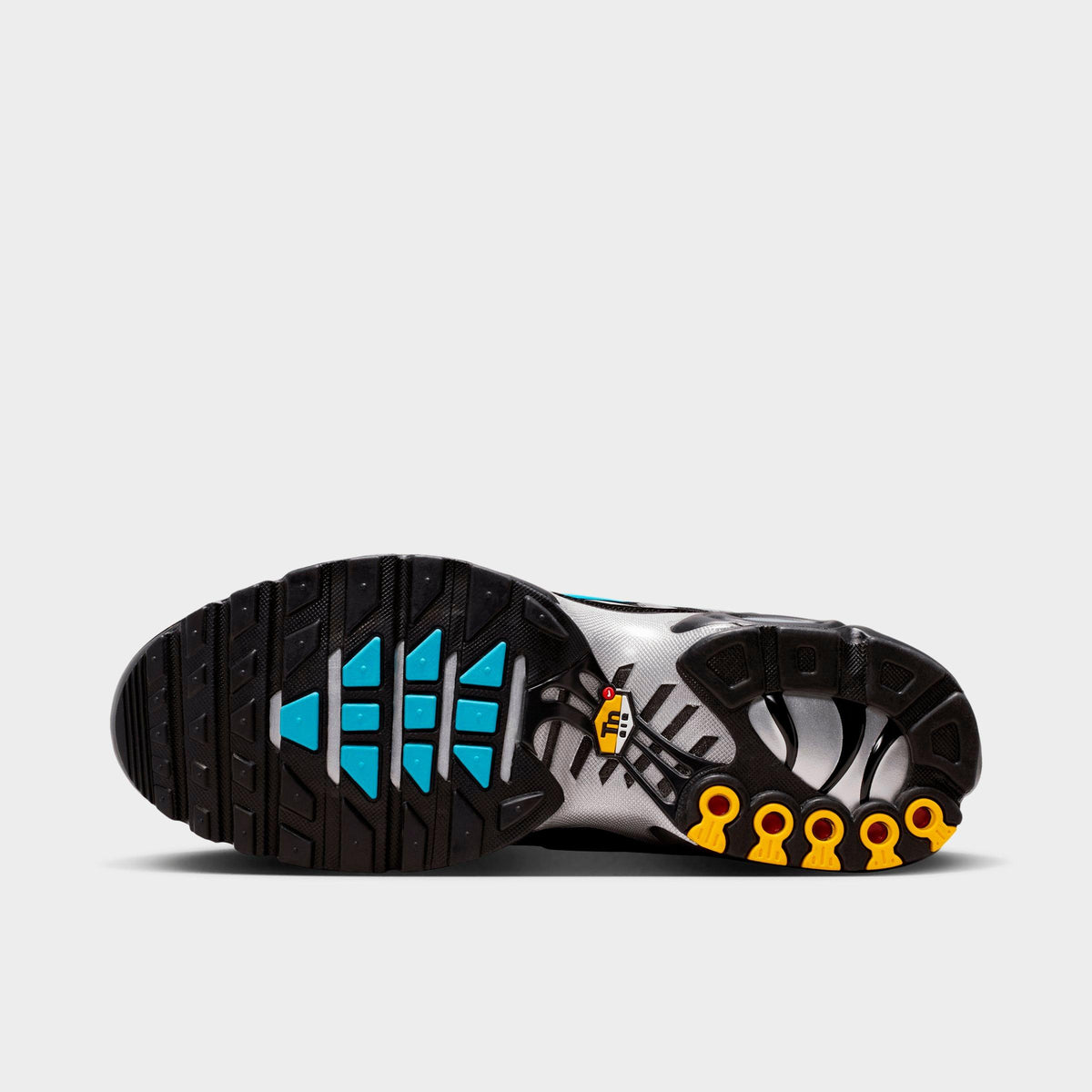 Men's Nike Air Max Plus Premium Casual Shoes - Black/Chrome/Gamma Blue - view 6