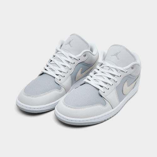 Men's Air Jordan Retro 1 Low SE Casual Shoes - Off White/Soft Pearl/Light Smoke Grey - view 2