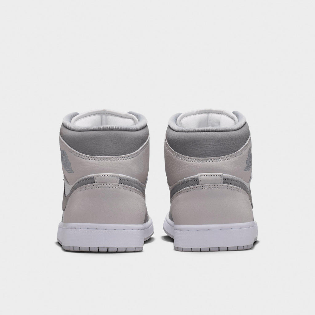 Men's Air Jordan Retro 1 Mid SE Casual Shoes -  Summit White/Phantom/Sail/Light Smoke Grey - view 4