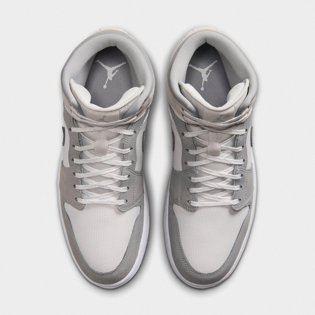 Men's Air Jordan Retro 1 Mid SE Casual Shoes -  Summit White/Phantom/Sail/Light Smoke Grey - view 5