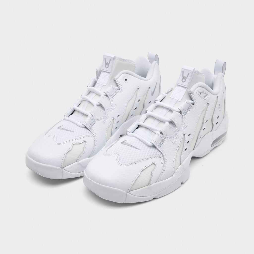 Men's Nike Air DT Max '96 Low Casual Shoes - White/Metallic Silver/White/Light Smoke Grey - view 2